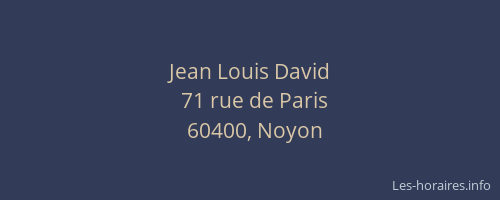 Jean Louis David