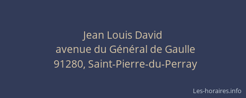 Jean Louis David
