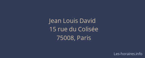 Jean Louis David