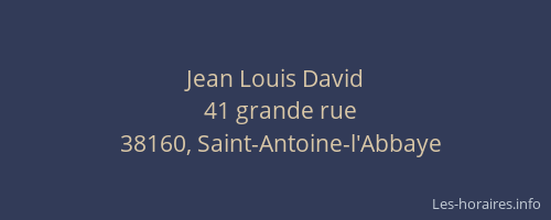 Jean Louis David