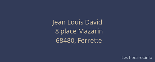 Jean Louis David