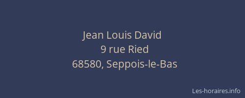 Jean Louis David