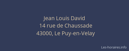 Jean Louis David