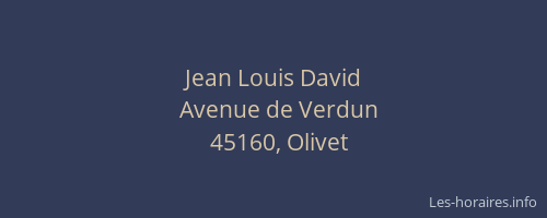 Jean Louis David