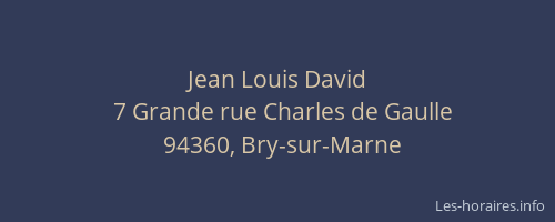 Jean Louis David