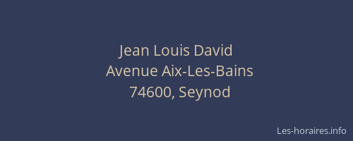 Jean Louis David