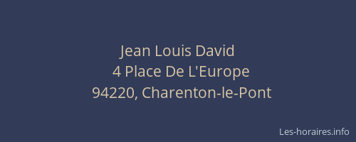 Jean Louis David