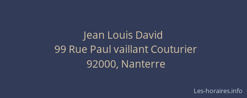 Jean Louis David