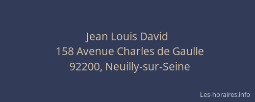 Jean Louis David