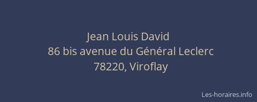 Jean Louis David