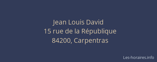 Jean Louis David