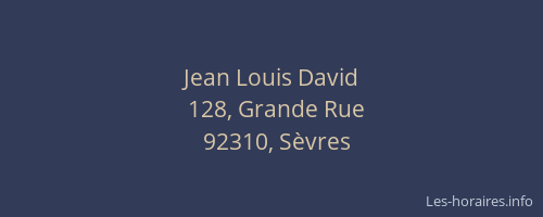 Jean Louis David