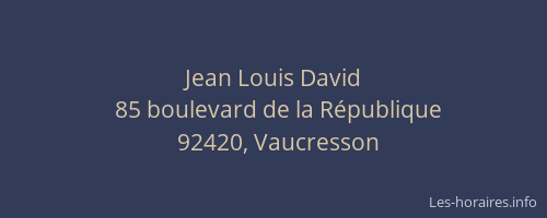 Jean Louis David
