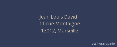 Jean Louis David