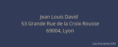 Jean Louis David