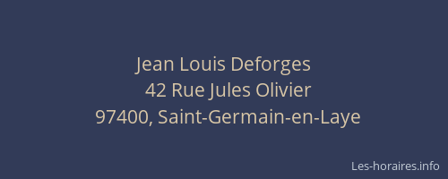 Jean Louis Deforges