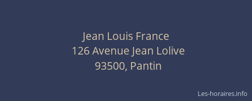 Jean Louis France