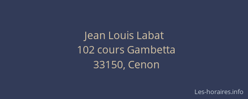 Jean Louis Labat