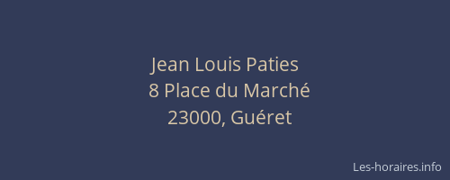 Jean Louis Paties