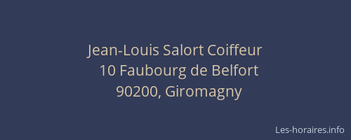 Jean-Louis Salort Coiffeur