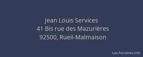 Jean Louis Services