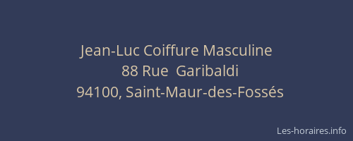 Jean-Luc Coiffure Masculine