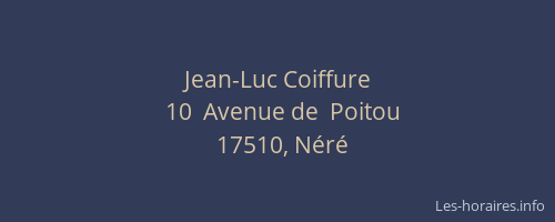Jean-Luc Coiffure