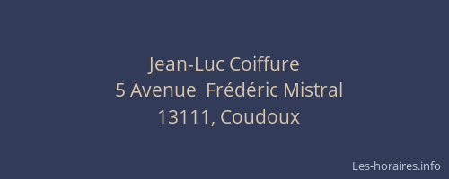 Jean-Luc Coiffure