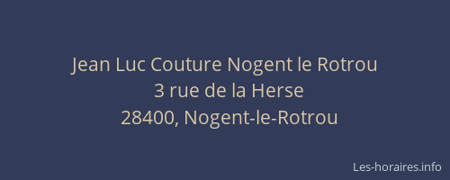 Jean Luc Couture Nogent le Rotrou