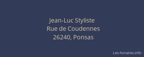 Jean-Luc Styliste