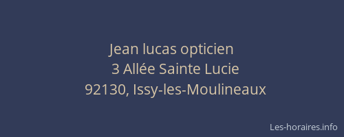 Jean lucas opticien