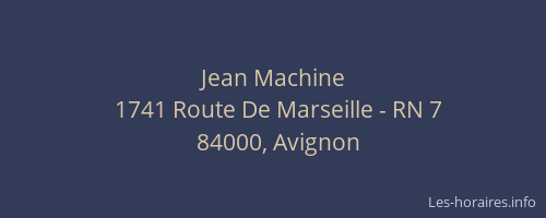 Jean Machine