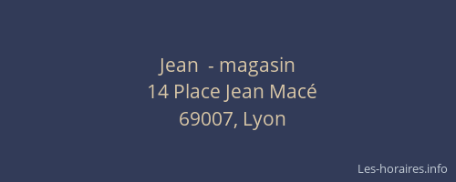 Jean  - magasin
