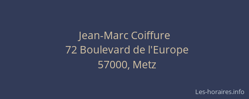 Jean-Marc Coiffure