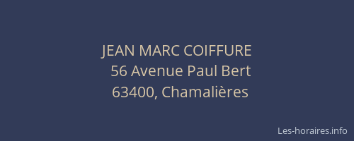 JEAN MARC COIFFURE