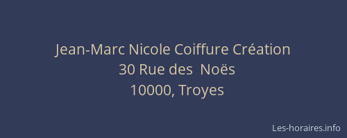 Jean-Marc Nicole Coiffure Création