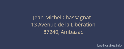Jean-Michel Chassagnat
