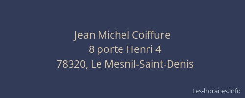 Jean Michel Coiffure