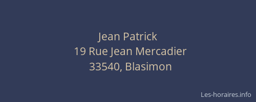 Jean Patrick