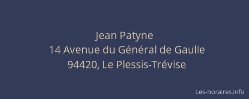 Jean Patyne