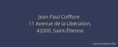 Jean Paul Coiffure