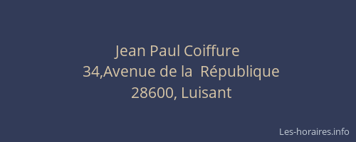 Jean Paul Coiffure