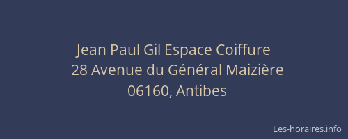 Jean Paul Gil Espace Coiffure