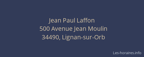 Jean Paul Laffon