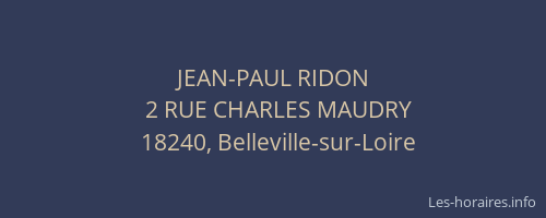 JEAN-PAUL RIDON