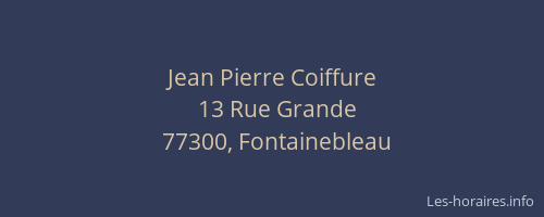 Jean Pierre Coiffure