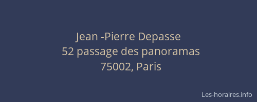 Jean -Pierre Depasse