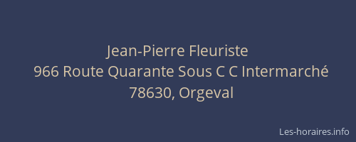 Jean-Pierre Fleuriste
