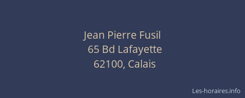 Jean Pierre Fusil