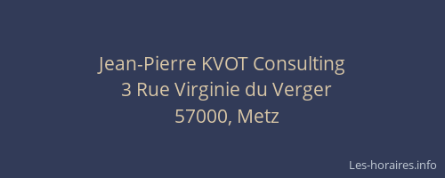 Jean-Pierre KVOT Consulting